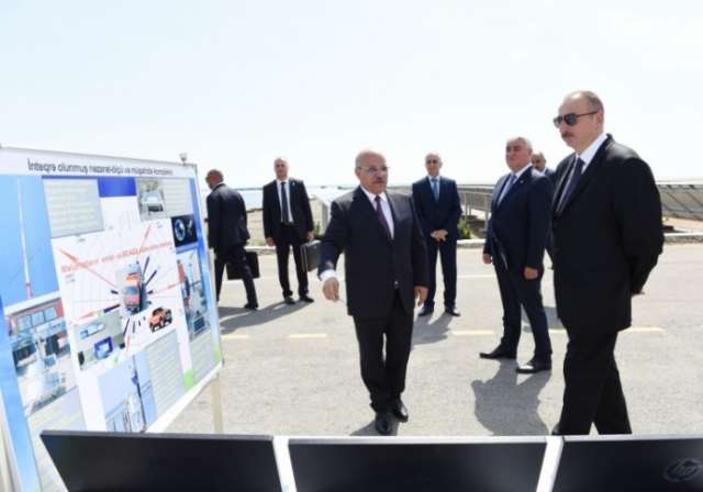 President Ilham Aliyev opens Pirallahi solar power plant
