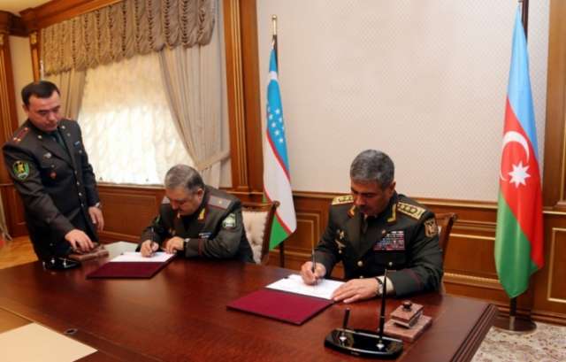 Azerbaijan, Uzbekistan sign plan for military cooperation

