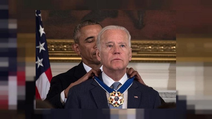 Le président Obama surprend Joe Biden et lui remet la Médaille présidentielle de la liberté - VIDEO