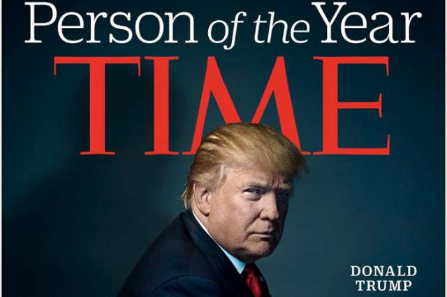 Donald Trump élu personnalité de l`année par le Time Magazine