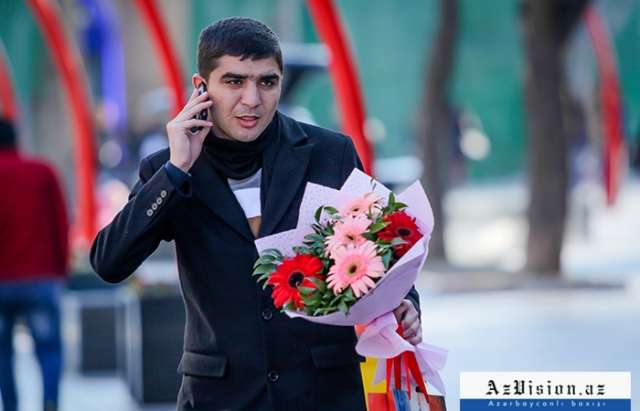 Bakının 8 Mart mənzərəsi - FOTOSESSİYA