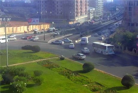 Bakının əsas yolu bağlandı - Foto