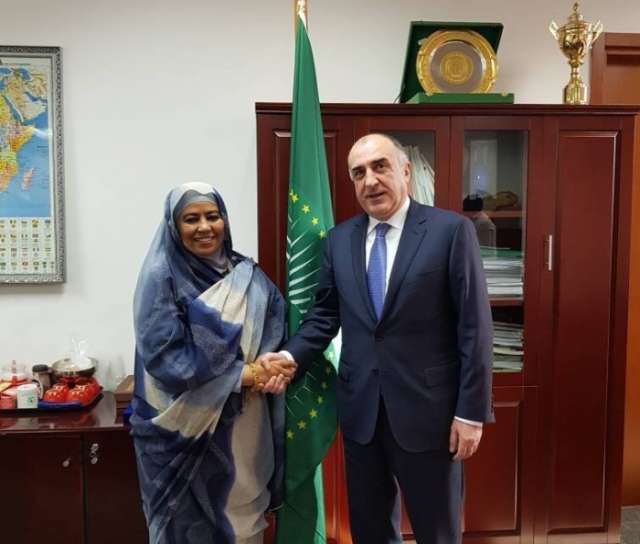 Azerbaijani FM meets with African Union commissioners
