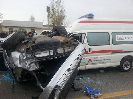 Bakıda ağır yol qəzası: 6 yaralı