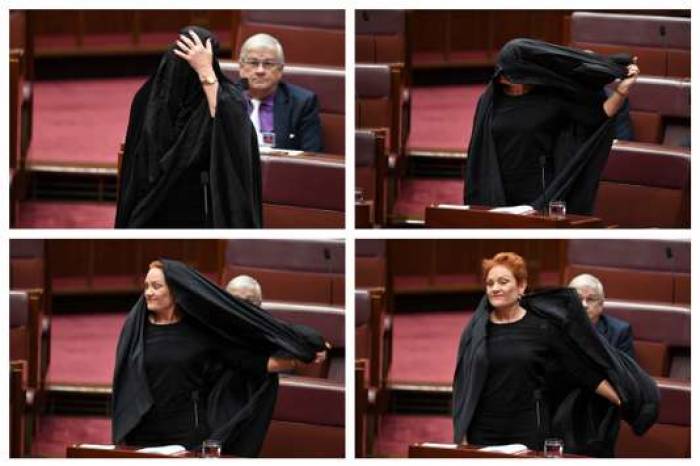 Australie: une sénatrice d’extrême droite siège au Parlement vêtue d’une burqa