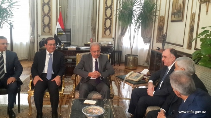 Azerbaijani FM meets with Prime Minister of the Arab Republic of Egypt