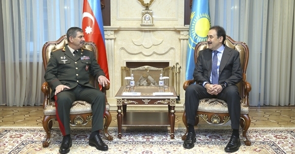 Azerbaijani Defense Minister meets Kazakhstani PM