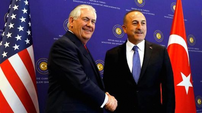 Turkish FM meets with Rex Tillerson