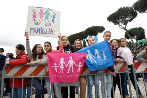 Italie: manifestation contre le "mariage pour tous"