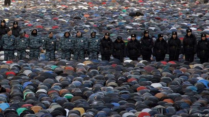 Opferfestgebet In Moskau