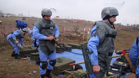 144 UXOs,34 antipersonnel mines neutralized in Azerbaijan in April