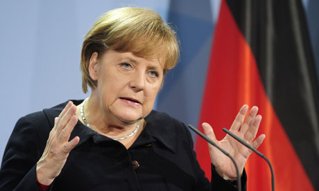 Angela Merkel Ukraynaya gedir