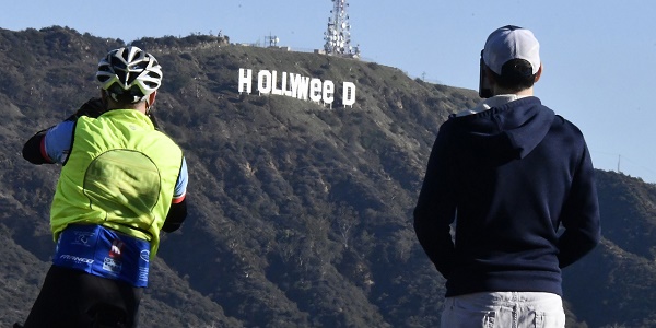 Arrestation de l`homme qui avait détourné `HOLLYWOOD` en `HOLLYWeeD`