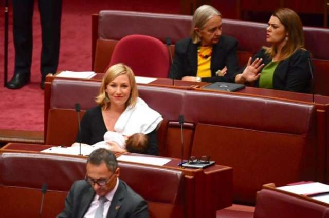 Australian politician becomes first to breastfeed in parliament
