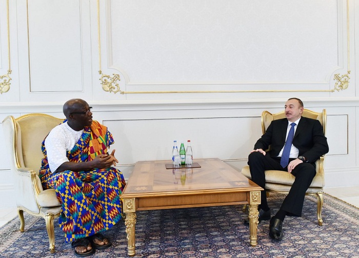 Le président de la République reçoit le nouvel ambassadeur du Ghana en Azerbaïdjan