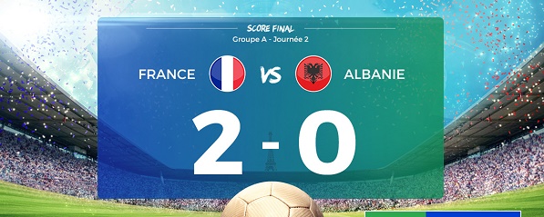 Euro 2016 : la France bat l`Albanie (2-0)