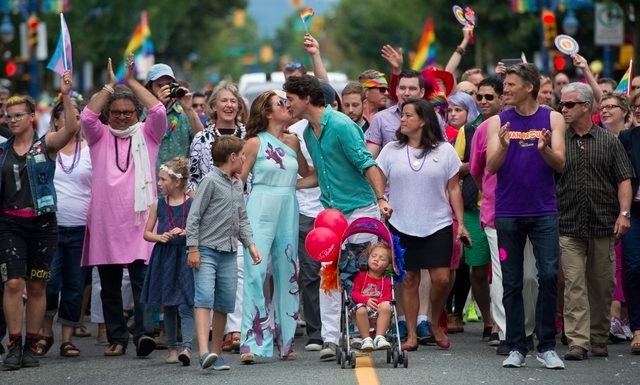 Canada: la famille Trudeau à la Gay pride de Vancouver