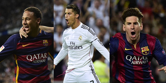 Ballon d`Or : Neymar finaliste avec Messi et Ronaldo