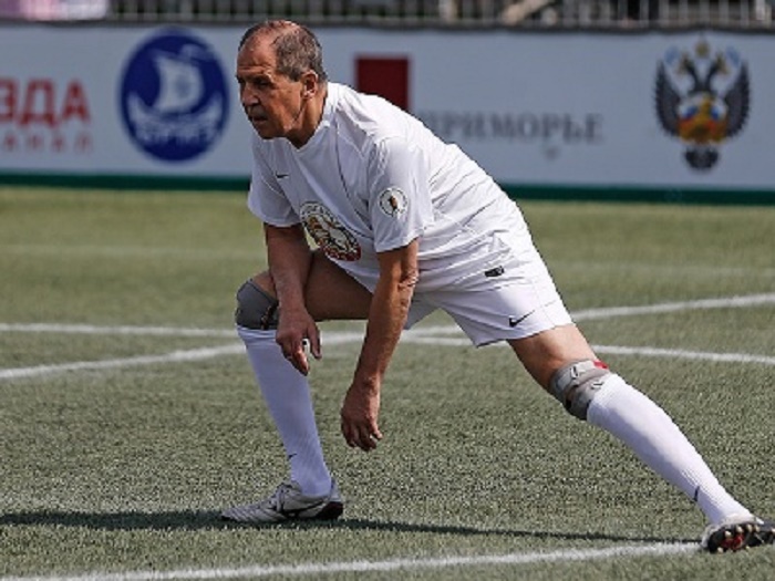 Russian Foreign Minister Lavrov injures hand while playing football  