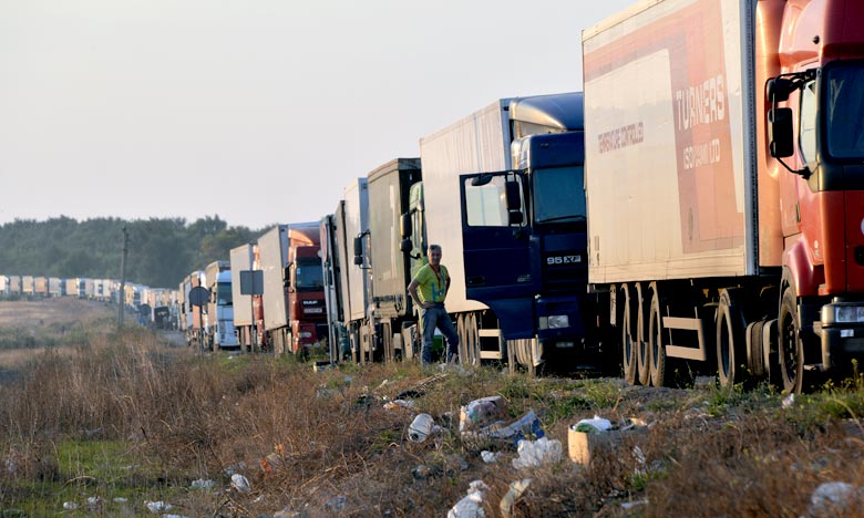 L`Ukraine suspend le transit de poids lourds russes sur son territoire