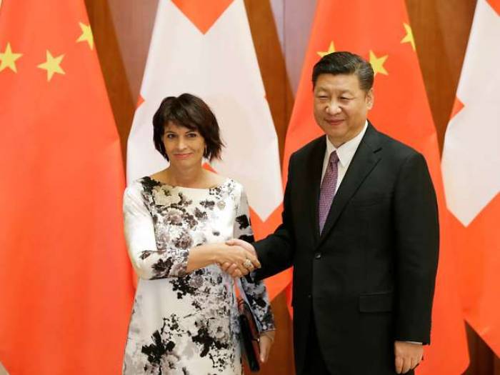 Bundespräsidentin Leuthard trifft Chinas Präsidenten Xi Jinping