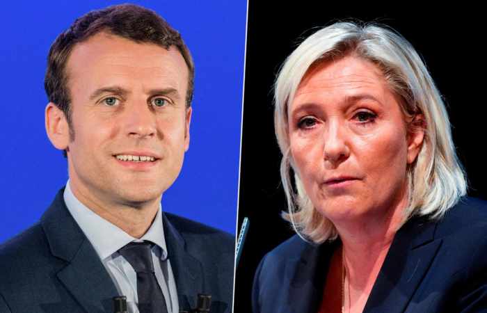 Présidentielle: Macron et Le Pen en tête du premier tour