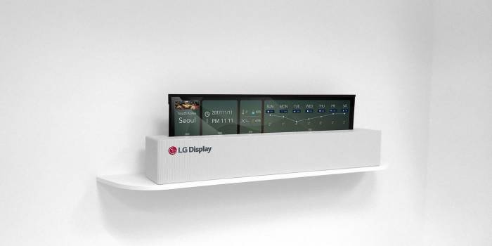 LG dévoile un téléviseur pliable