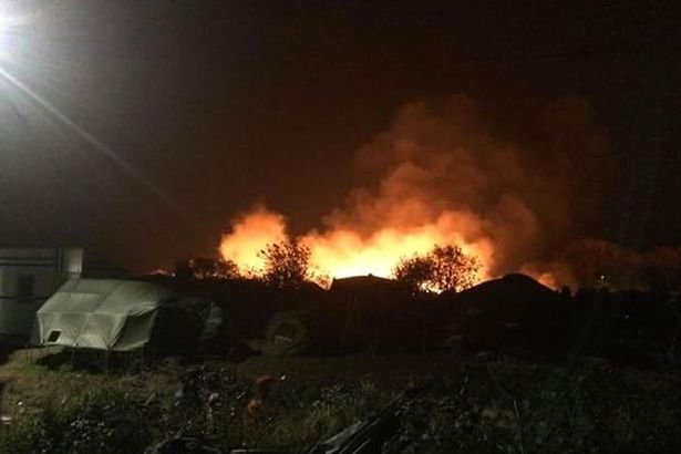 Calais migrant camp on fire as France reels from Paris terror attacks - VIDEO