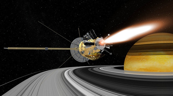 NASA’s Cassini makes first plunge to orbit Saturn’s rings