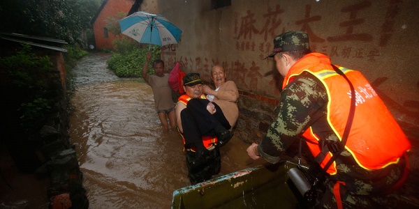 Chine : des inondations font plus de 100 morts et disparus