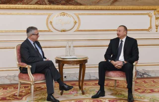 Rencontre du président azerbaïdjanais avec le directeur général délégué du Crédit Agricole