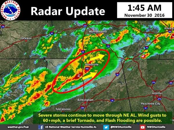 Des tornades font trois morts en Alabama