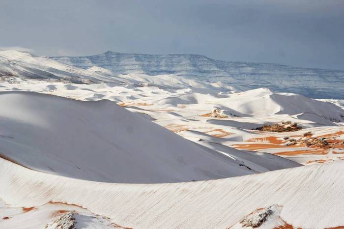 Il a neigé au Sahara