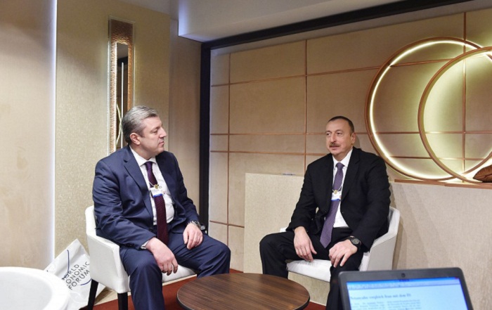 Ilham Aliyev rencontre le Premier ministre géorgien