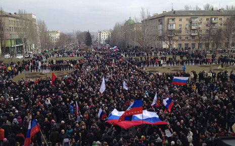 Donetsk də Rusiyaya qoşulur - FOTOLAR