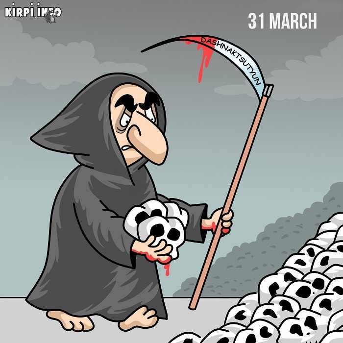 March 31 - Day of Genocide of Azerbaijanis - CARTOON