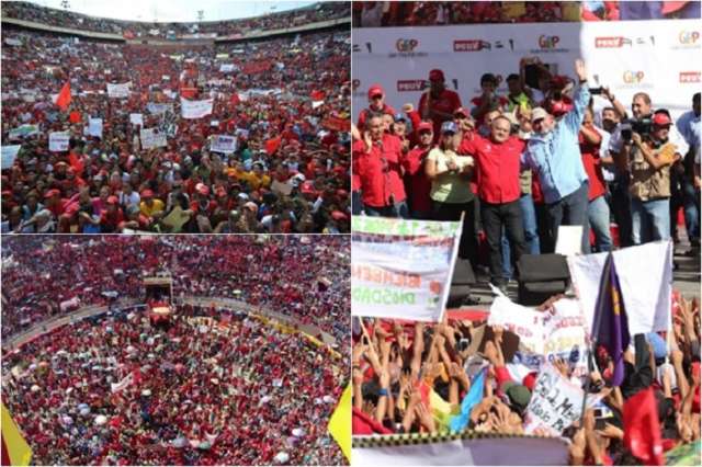 Maduro felicitó a Ameliach por “llenazo” en la Plaza de Toros de Valencia