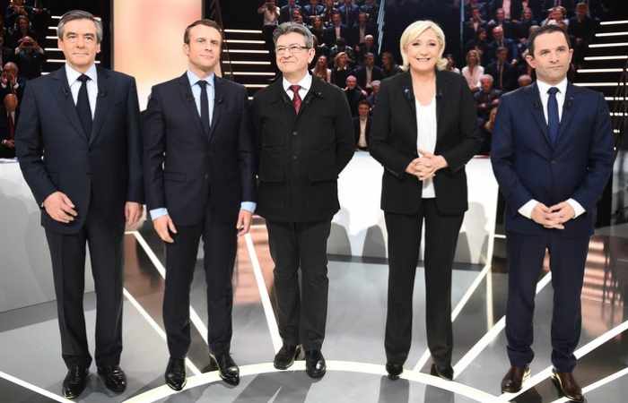 French election candidates clash in TV debate