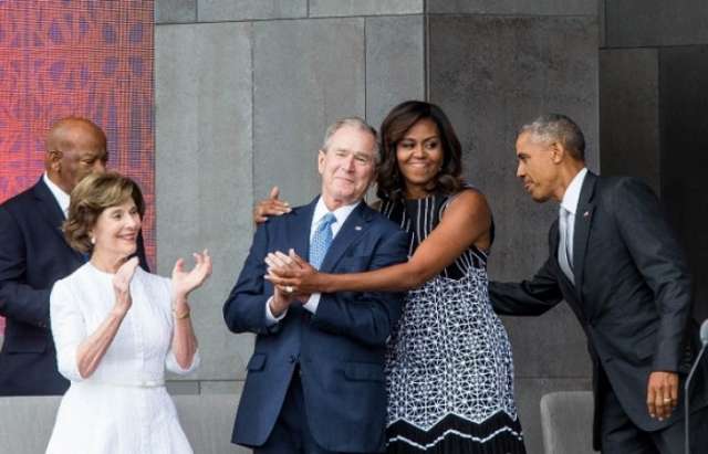 George W. Bush explains his fondness for Michelle Obama