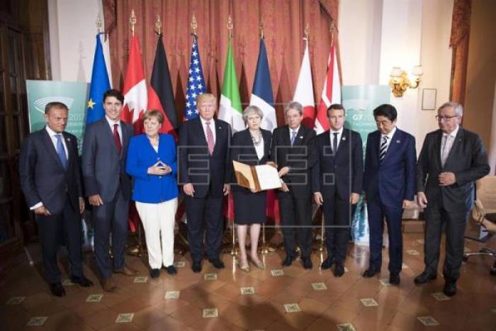 El G7 de Taormina celebra su última jornada centrada en inmigración y Exteriores