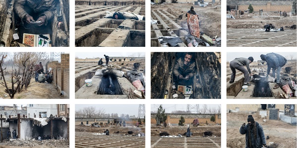 Iran : des photos de gens dormant dans des tombes provoquent l`émotion