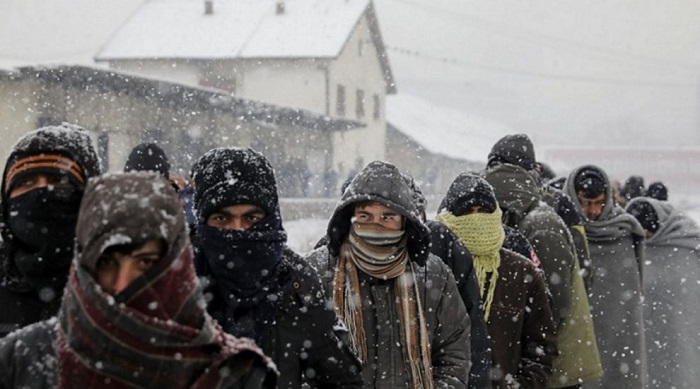 Víctimas de guerra atrapadas entre Serbia y Hungría sobreviven a 20 grados bajo cero
