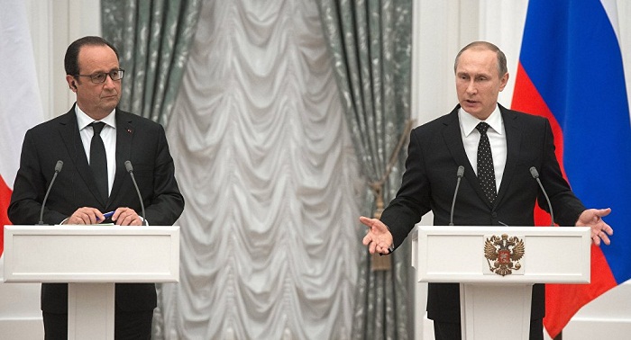 Poutine et Hollande prônent une large coalition contre l`Etat islamique