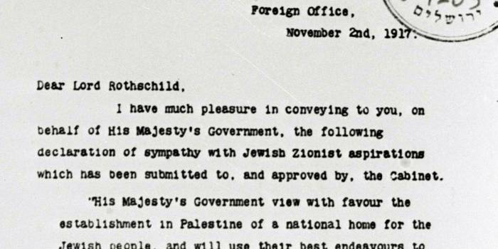 Israël-Palestine : 100 ans après, la déclaration Balfour agite encore le Proche-Orient