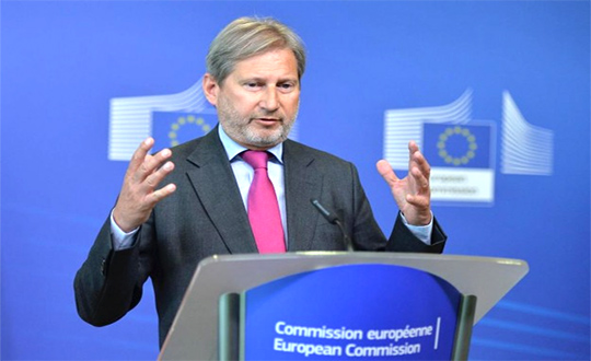 Le commissaire européen Johannes Hahn exhorte les parties à Karabakh à observer le cessez- le-feu