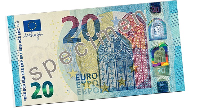 Le nouveau billet de 20 euros en circulation dès mercredi