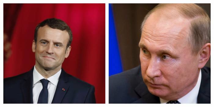 Macron reçoit Poutine à Versailles