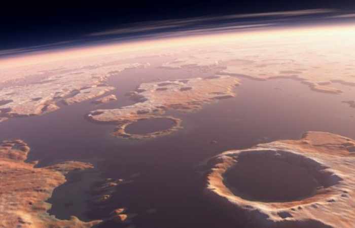 Impact crater linked to Martian tsunamis