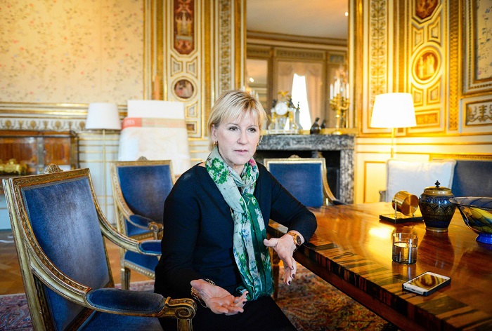 La ministre suédoise des Affaires étrangères a exprimé son opposition à l`égard des boycotts contre Israël