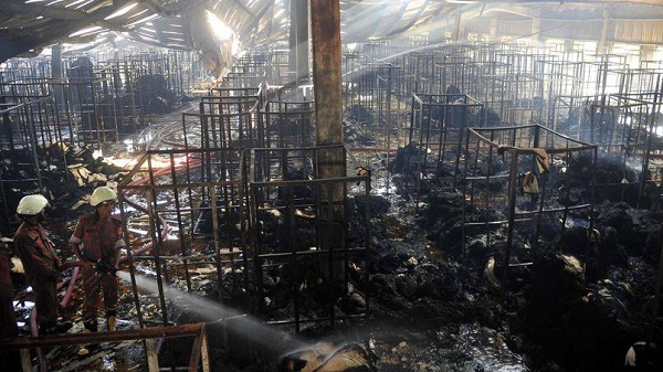 Incendie meurtrier dans une usine de textile